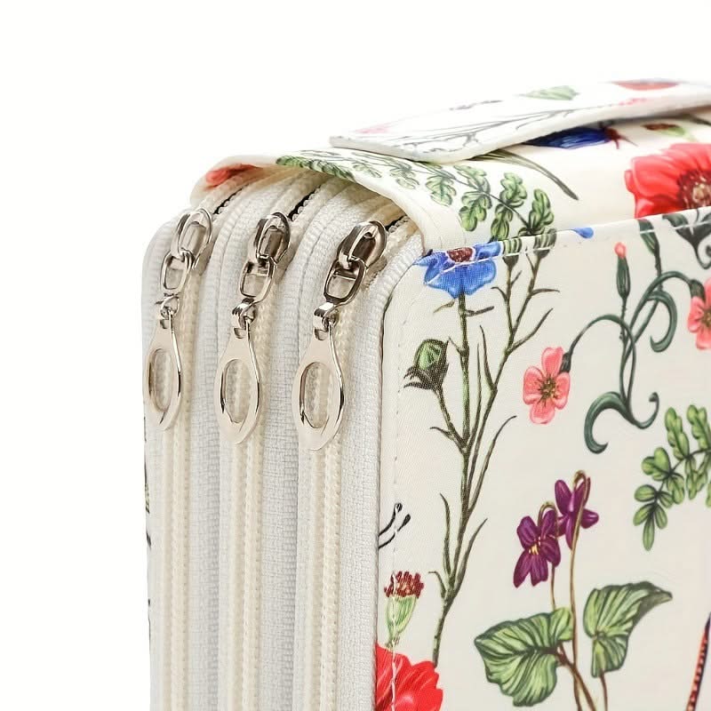 Poppy Crafts Floral Pencil Case