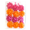 Morex Ribbon Mini Bows 1-3/8" 12/Pkg - Hot Colours