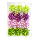 Morex Ribbon Mini Bows 1-3/8" 12/Pkg - Lime/ Cerise