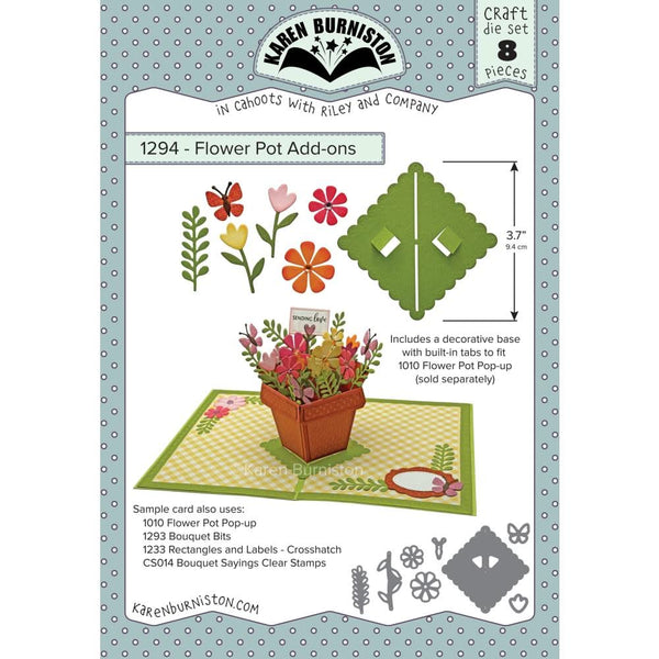 Karen Burniston Dies Flower Pot Add-ons