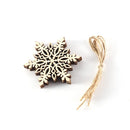 Poppy Crafts Wooden Ornaments Set - Christmas Collection - Festive Flakes*