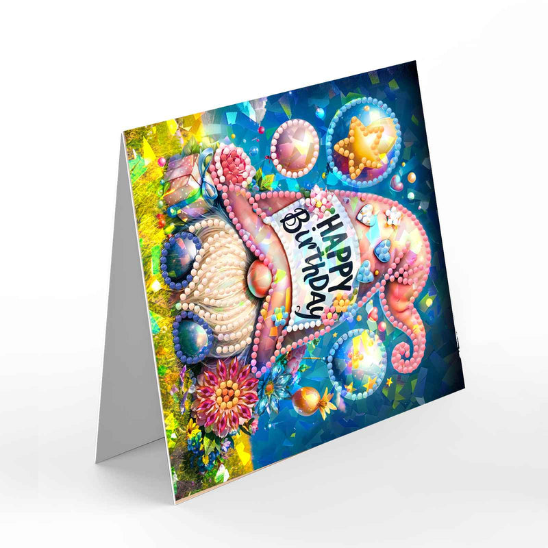 Poppy Crafts Diamond Art Greeting Card Kit