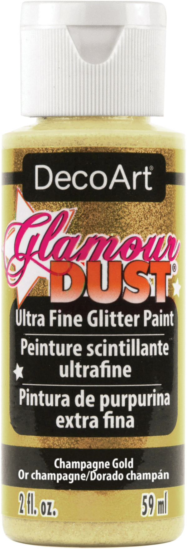DecoArt Glamour Dust Glitter Paint 2oz - Champagne