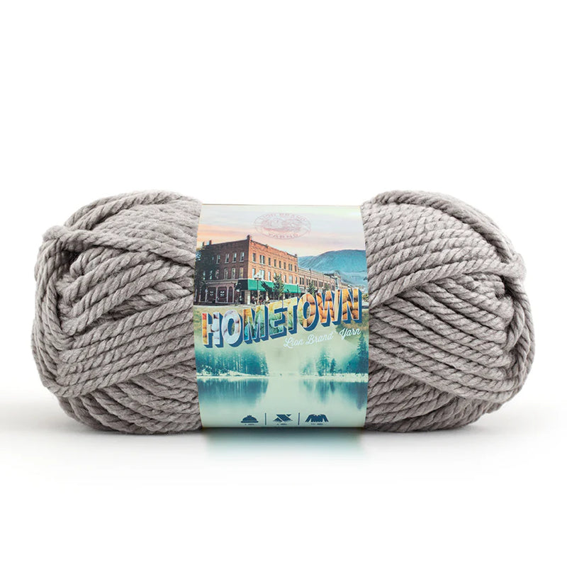 Lion Brand Hometown USA Yarn - Dallas Grey