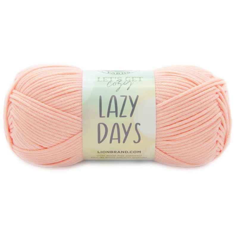 Lion Brand Let's Get Cozy: Lazy Days Yarn - Peachy Pink