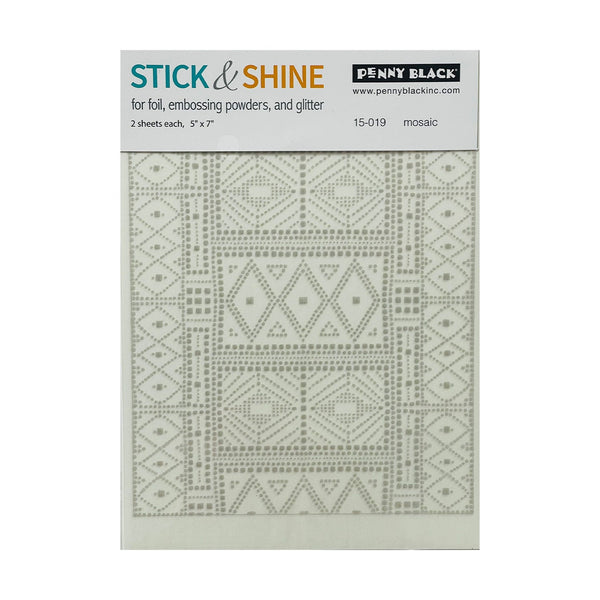 Penny Black Stick & Shine Rub-Ons - Mosaic