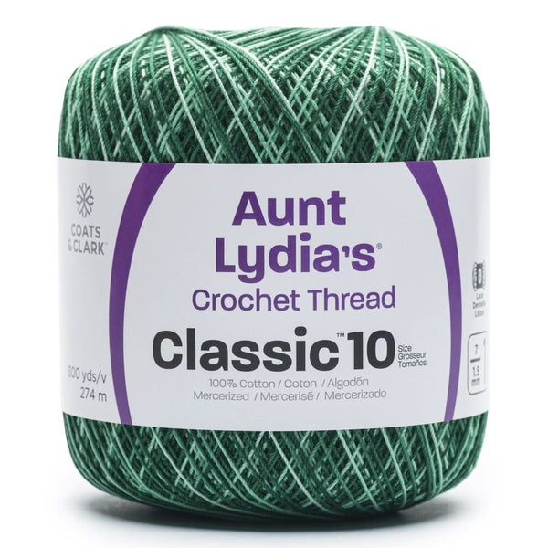 Aunt Lydia's Classic Crochet Thread Size 10 - Super Glow Spring Greens*