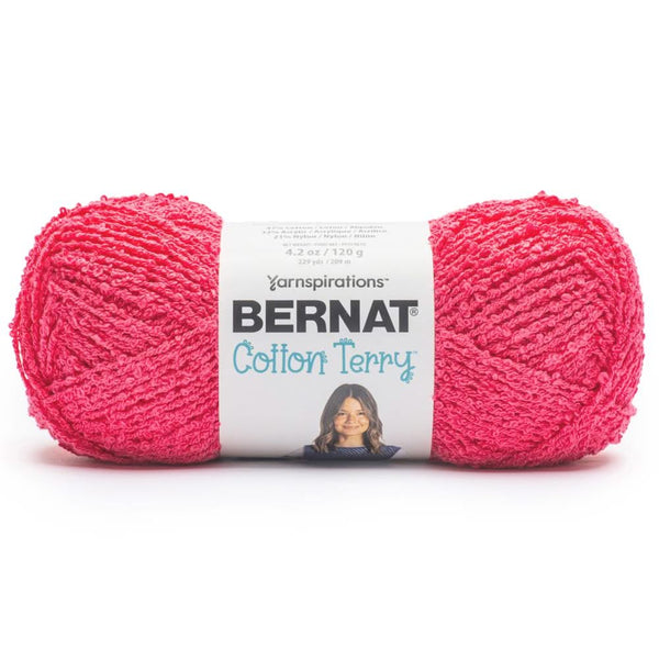 Bernat Cotton Terry Yarn Fuchsia
