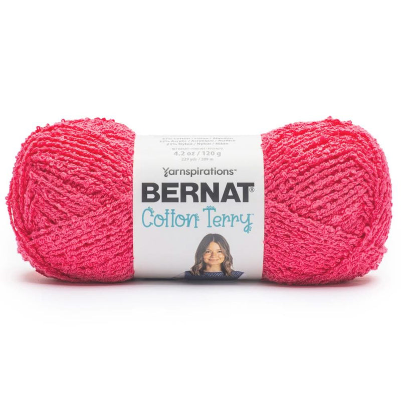 Bernat Cotton Terry Yarn Fuchsia