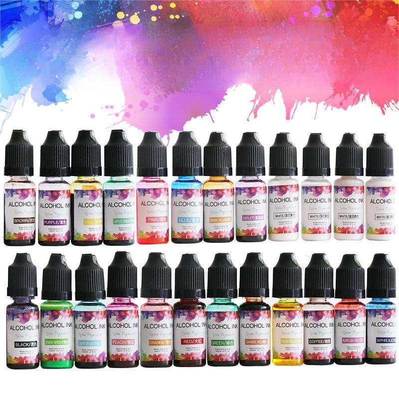 Poppy Crafts Alcohol Ink 10ml 24 Pack