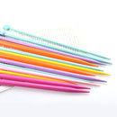 Poppy Crafts Plastic Knitting Needle Set - Colourful