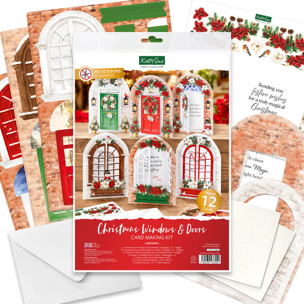 Katy Sue Christmas Windows & Doors Card Making Kit