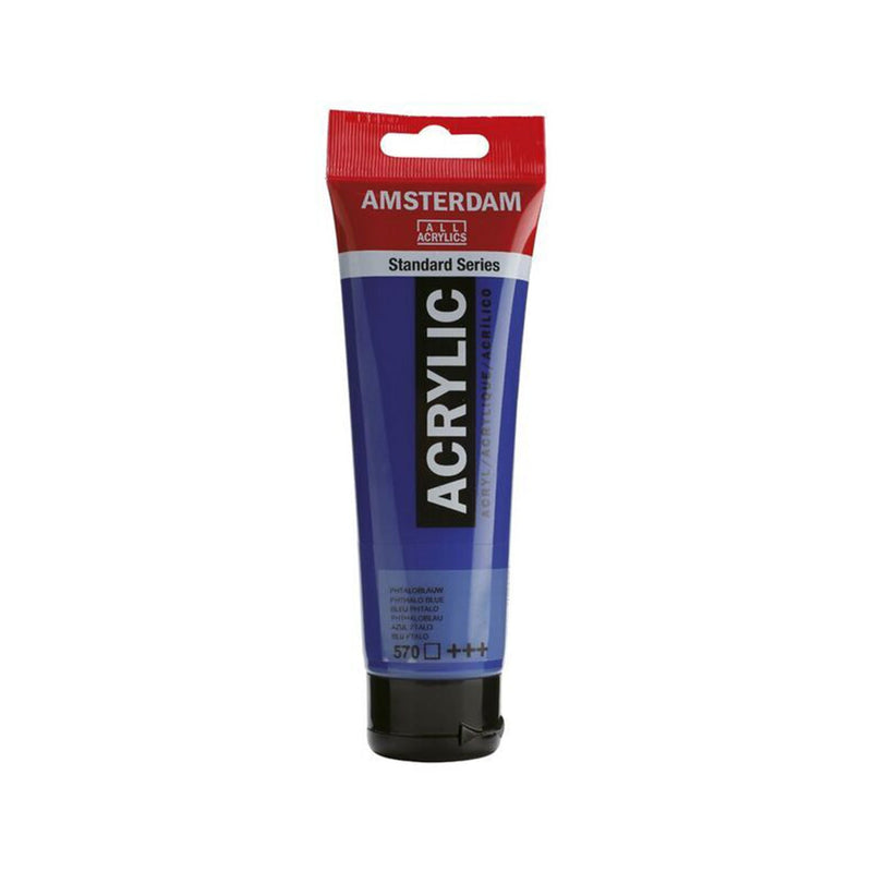 Amsterdam Standard Acrylic Paint 120mL - Phthalo Blue 570