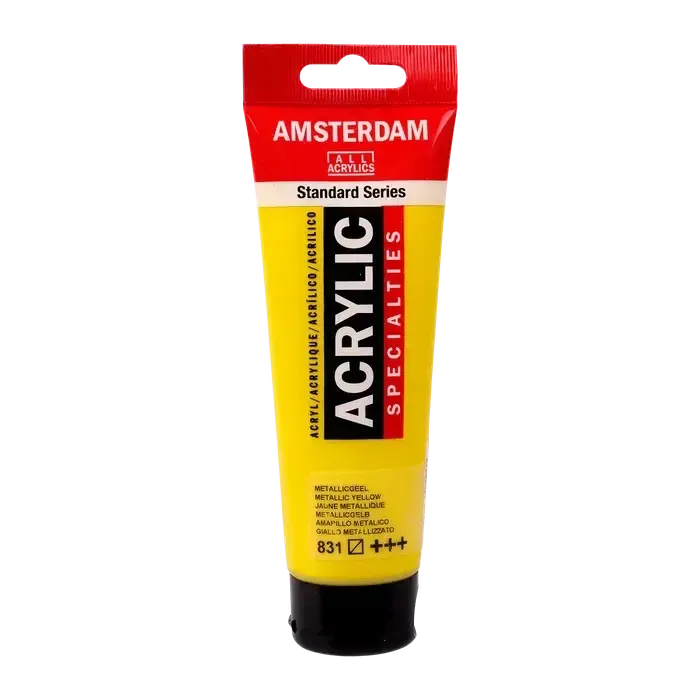 Amsterdam Standard Acrylic Paint 120ml - Metallic Yellow 831