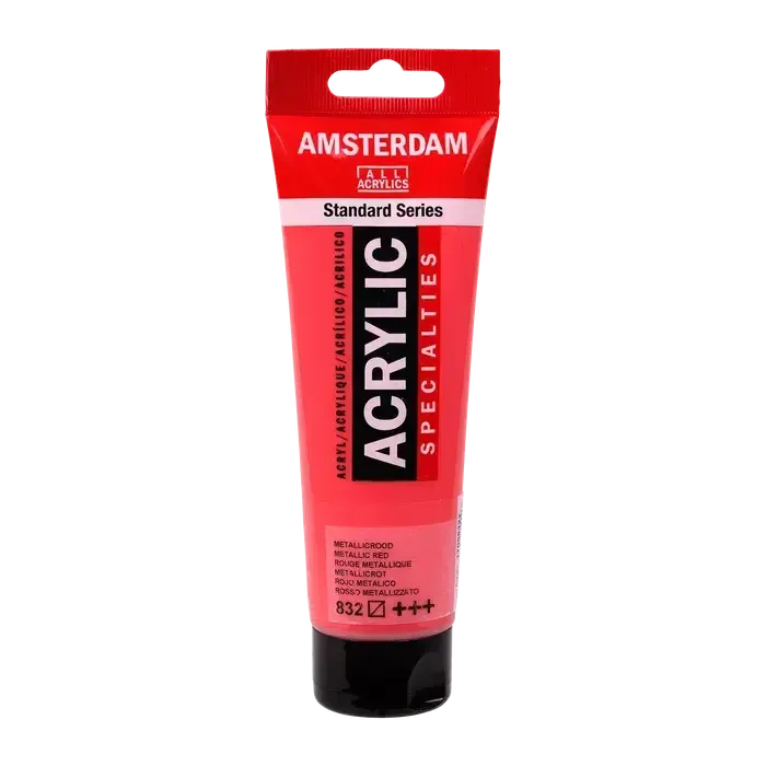 Amsterdam Standard Acrylic Paint 120ml - Metallic Red 832