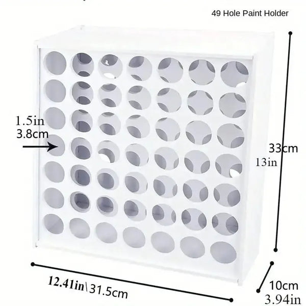 Universal Crafts Paint Storage Rack - Holds 49 Paints