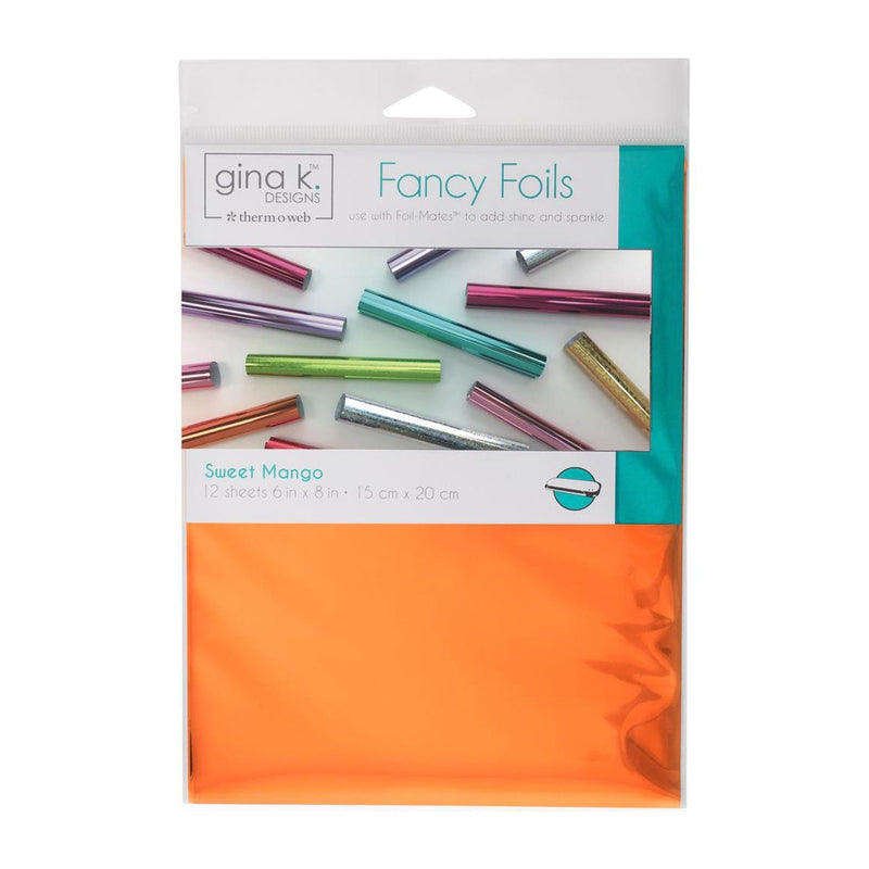 Gina K. Designs Fancy Foils 6"x 8" 12/Pkg - Sweet Mango