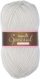 Stylecraft Special DK Premium Acrylic Yarn 100g - Hint of Silver