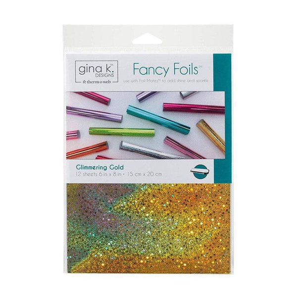 Gina K. Designs Fancy Foils 6"x 8" 12/Pkg - Glimmering Gold