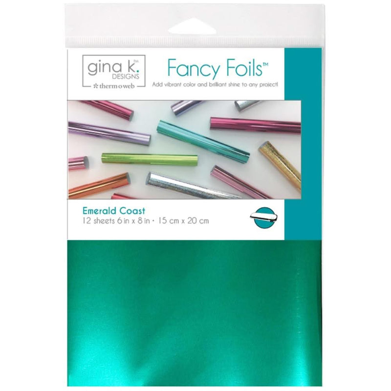 Gina K Designs Fancy Foil 6"X8" 12/Pkg Emerald Coast