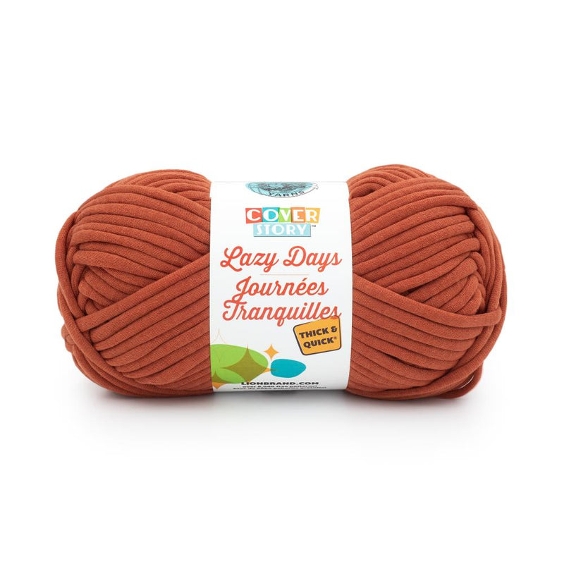 Lion Brand Cover Story Lazy Days Thick & Quick Yarn - Pumpkin