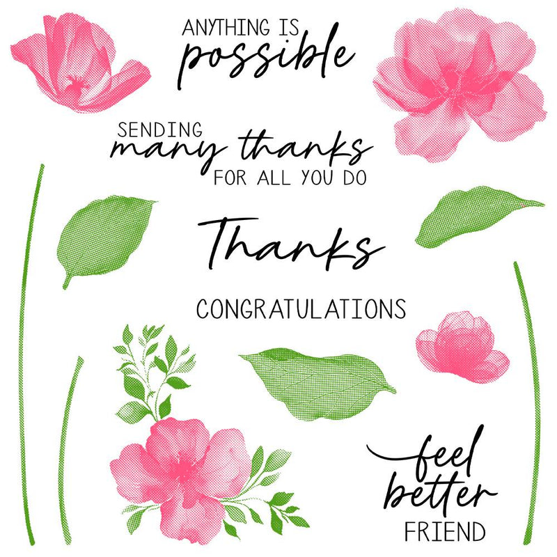 Poppy Crafts Cutting Dies & Stamp Set