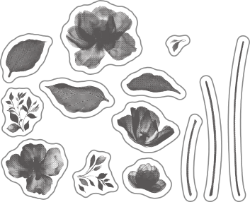 Poppy Crafts Cutting Dies & Stamp Set
