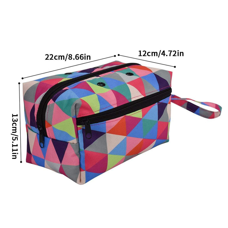 Universal Crafts Yarn Storage Bag Multicolour Triangle Pattern