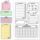 Poppy Crafts Clear Stamps #506 - Planner Bits #3