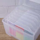 Universal Crafts Card Keeper and Storage Box w/ Inserts & Labels