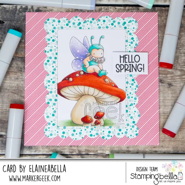 Stamping Bella Cling Stamps Tiny Townie Wonderland Caterpillar