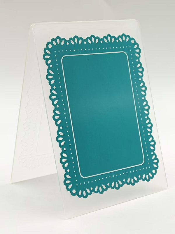 Poppy Crafts Embossing Folder #354 - Doily Frame – CraftOnline