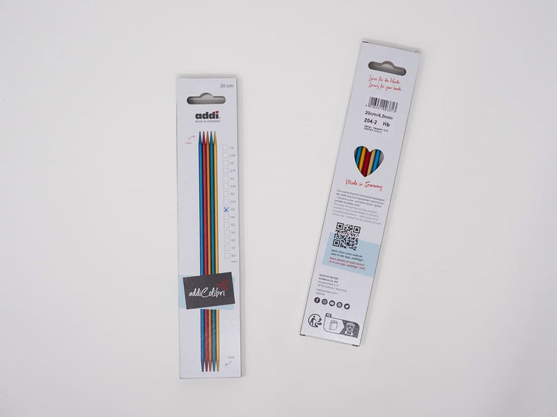 addiColibri Double-Pointed Needles 5 Pack 20cm/4.5mm/US