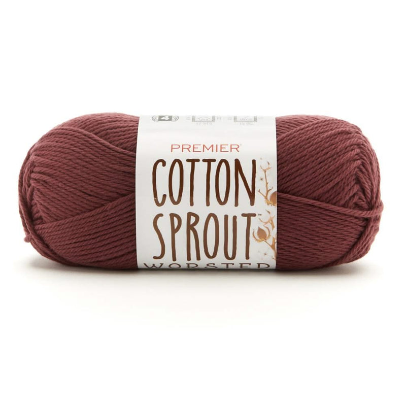 Premier Yarns Cotton Sprout Worsted Yarn - Cranberry