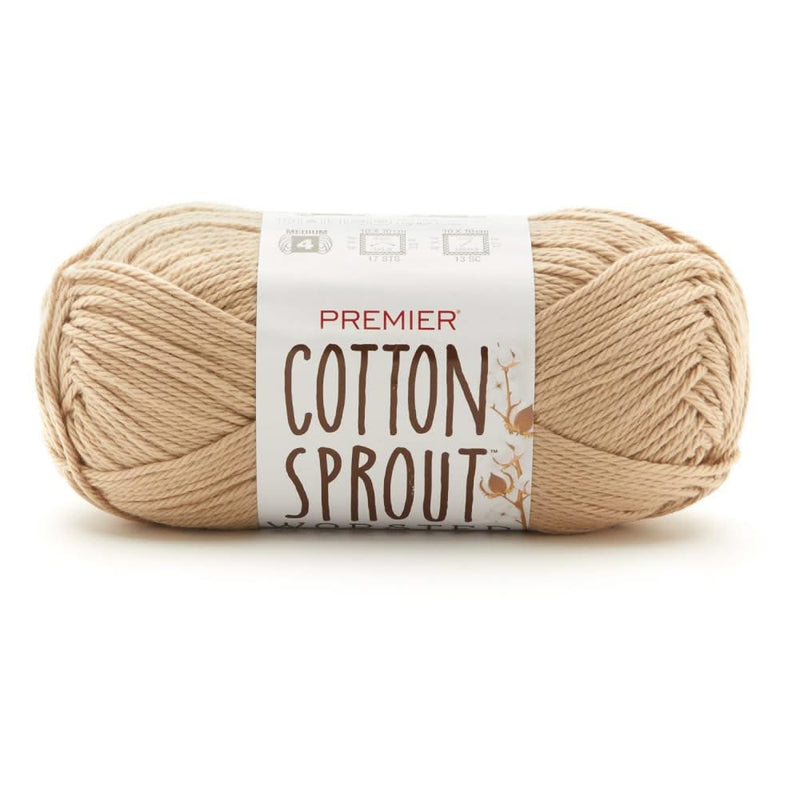 Premier Cotton Sprout Worsted Yarn - Beige