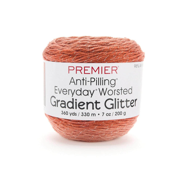 Premier Everyday Worsted Gradient Glitter Yarn - Terracotta Tones
