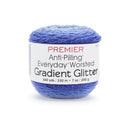 Premier Everyday Worsted Gradient Glitter Yarn - Royal Blue Tones