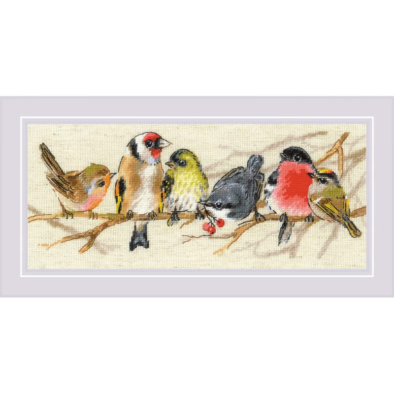 RIOLIS Counted Cross Stitch Kit 13.75"X6" Birds