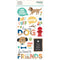 Simple Stories Fur Baby Dog Foam Stickers 37/Pkg