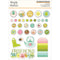 Simple Stories Tea Garden - Decorative Brads 27 Brads, 5 Chipboard
