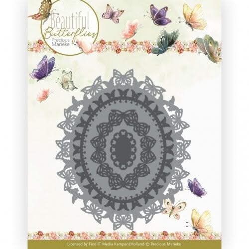 Find It Trading Precious Marieke Die Butterfly Oval, Beautiful Butterflies*