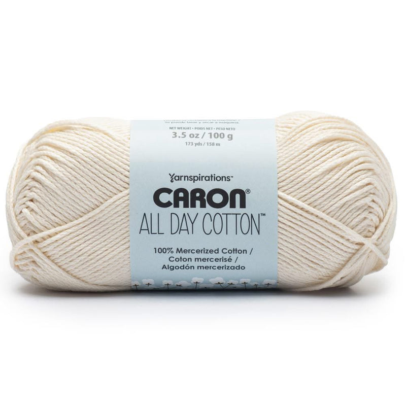 Caron All Day Cotton Yarn – Cream