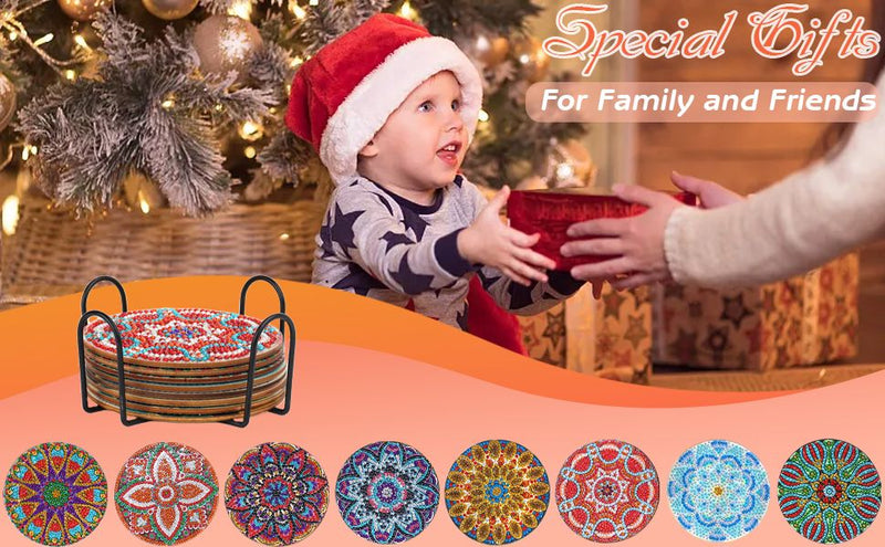 Poppy Crafts Diamond Coaster Kit - Mandala