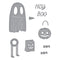 Poppy Crafts Cutting Dies #385 - Halloween Collection - Hey Boo*