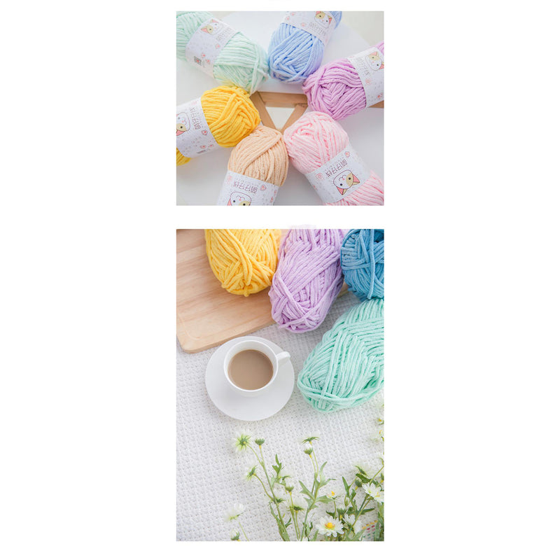 Poppy Crafts Super Soft Chenille Yarn 100g - Light Khaki