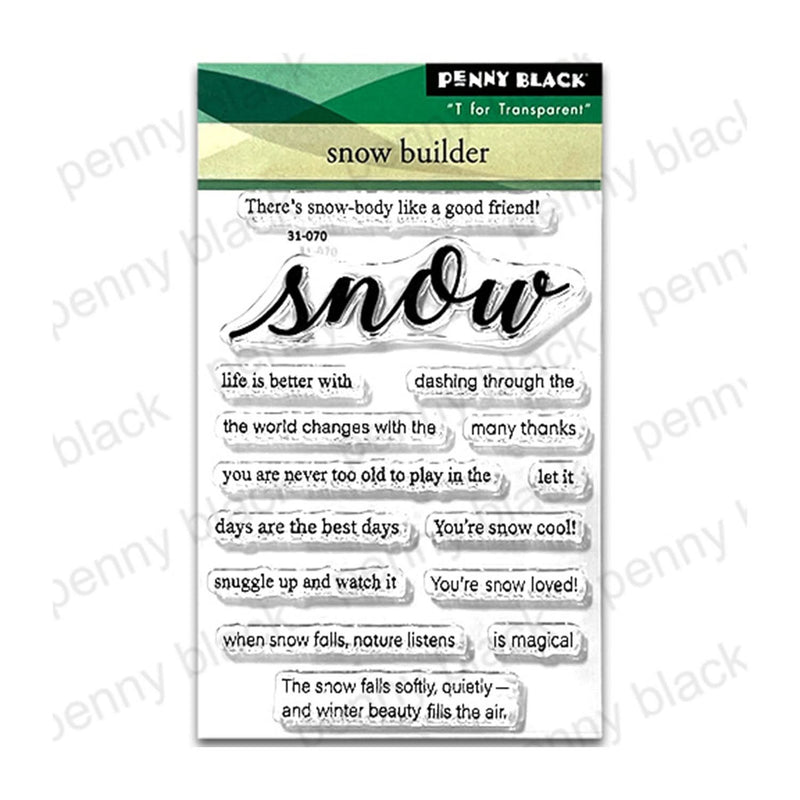 Penny Black Clear Stamps - Snow Builder*
