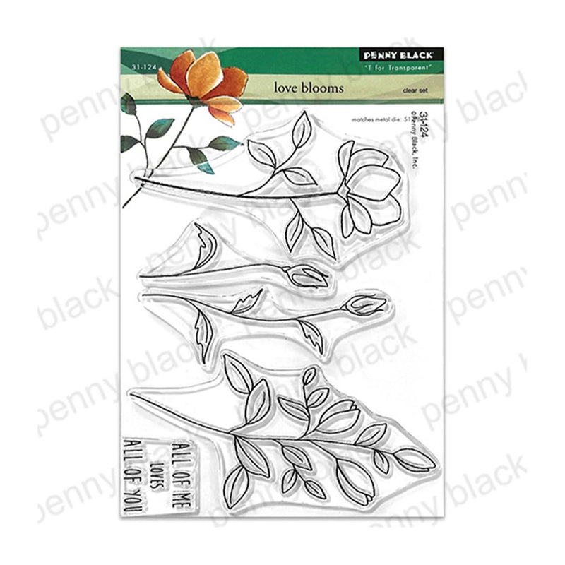 Penny Black Clear Stamps - Love Blooms