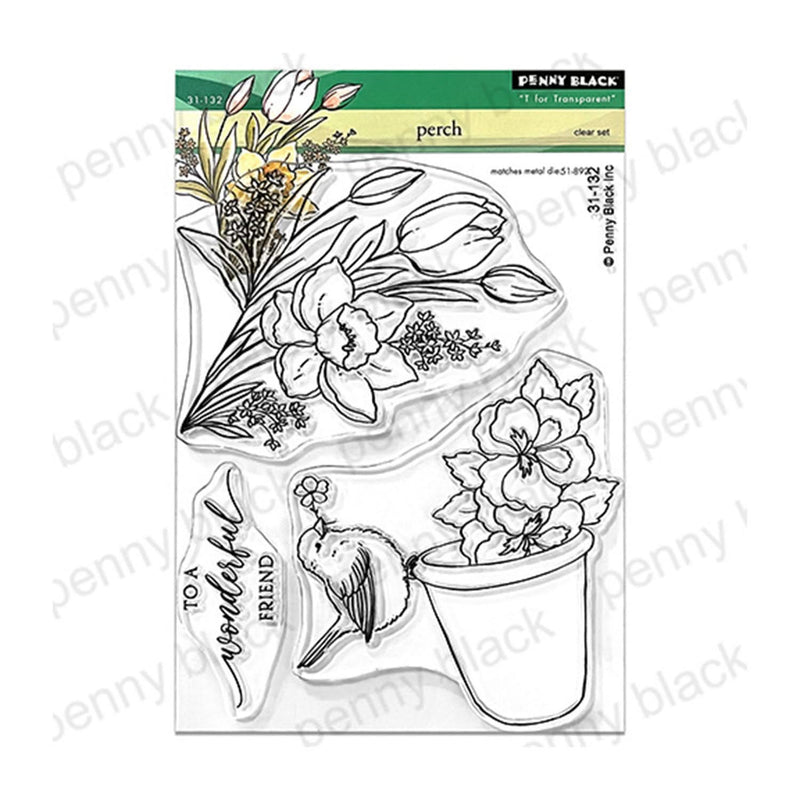 Penny Black Clear Stamps - Perch