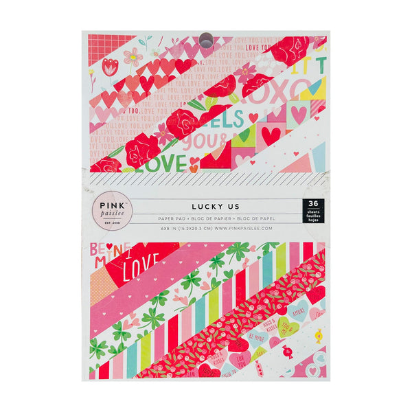 Pink Paislee Single-Sided Paper Pad 6"x 8" 36/Pkg By Paige Evans - Lucky Us