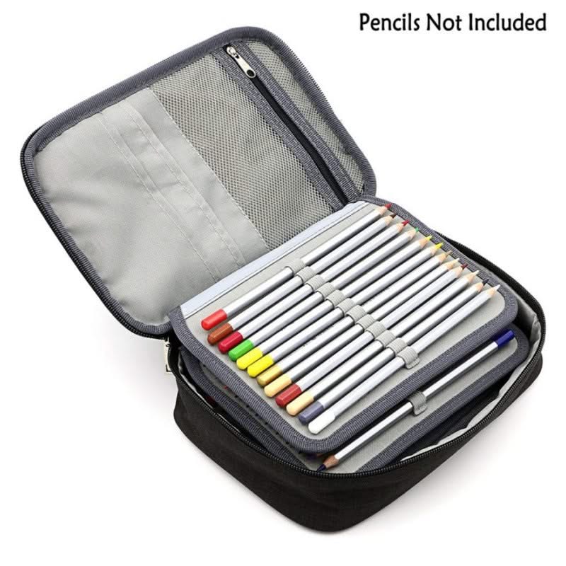 Poppy Crafts Pencil Case 72 Slots - Black